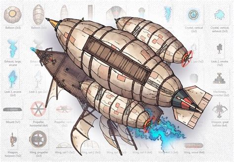 Airships And Assets A Free Maps And Assets Pack From 2 Minute Table Top