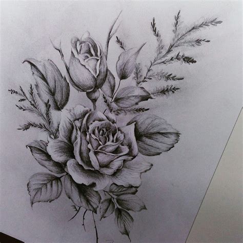 20 inspirierende tattoo vorlagen und ihre bedeutung. rose - zeichnung - bleistift - art - blumen | Zeichnung ...