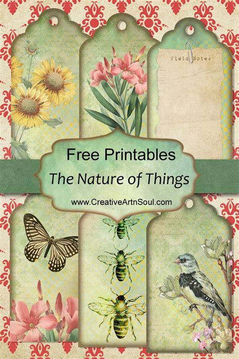 The Nature of Things Free Junk Journal Printables | Scrapbook ...