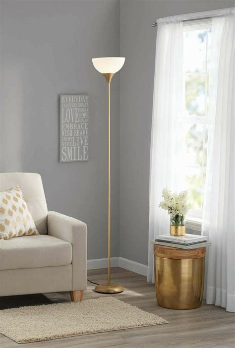 This 3 lamp tree floor lamp features a reading light in black metallic tones. Tall Floor Lamp Uplight For Living Room Bedroom