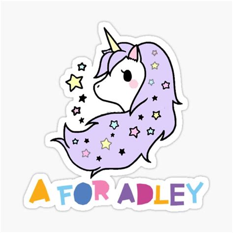 A For Adley Sticker For Sale By Siniaastoji Redbubble