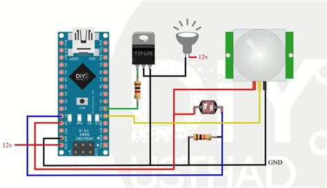 Motion Activated Light With Automatic Brightness Adjust Arduino