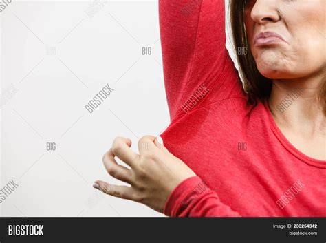 Sweaty Girl Pointing Image And Photo Free Trial Bigstock