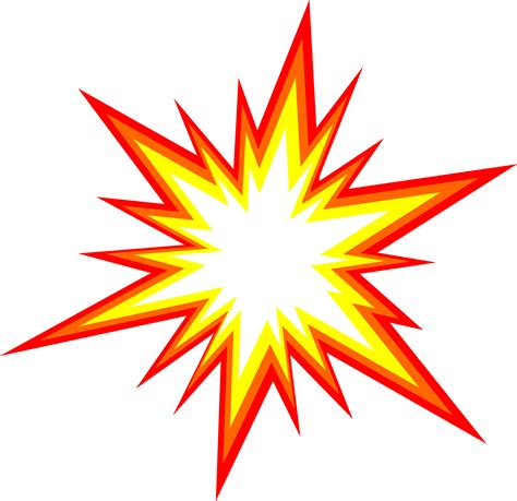 6 Starburst Explosion Comic Vector Png Transparent Svg