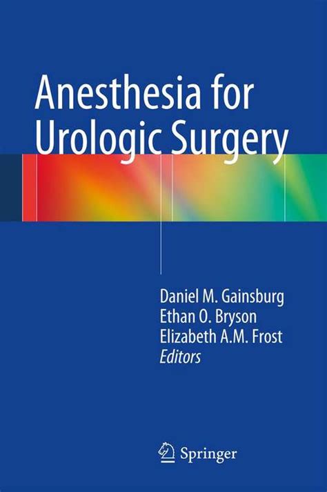 Anesthesia For Urologic Surgery Bookshare