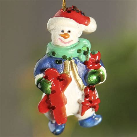 Miniature Snowman And Santa Ornaments Christmas Miniatures