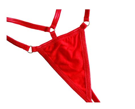 Esquki Women’s Sheer Extreme Bikini Halterneck Top and Tie Sides Micro