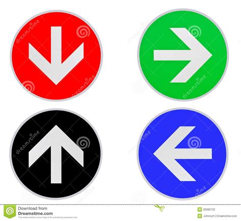 Color Arrows Direction Stock Photography Image 30066732