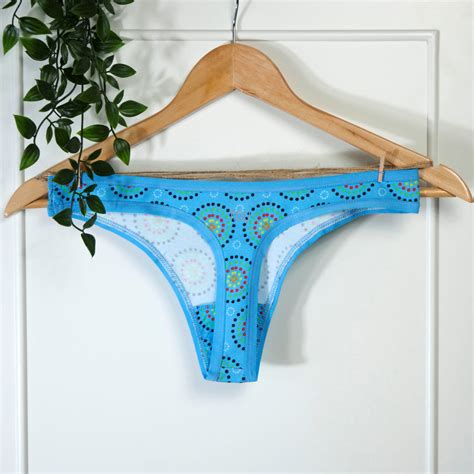 Womens Organic Cotton Thongs Mara Designs You Underwear