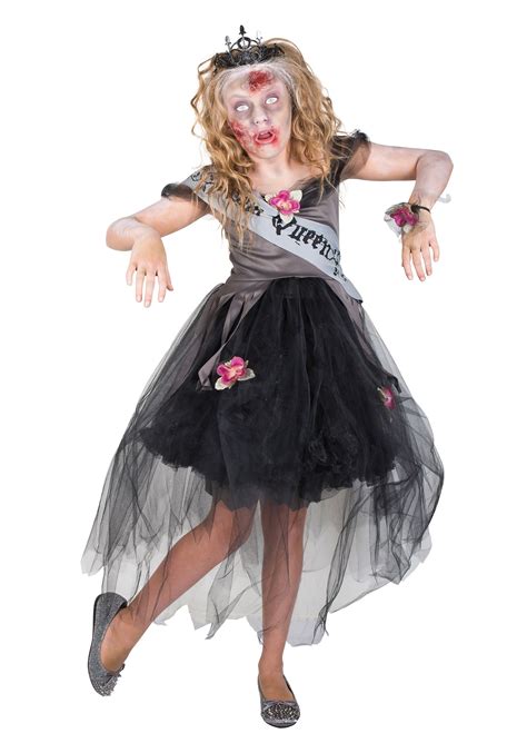 Zombie Girls Prom Queen Costume