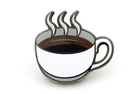 Coffee Mug Pin Coffee Jewelry Coffee Pins Pintrill