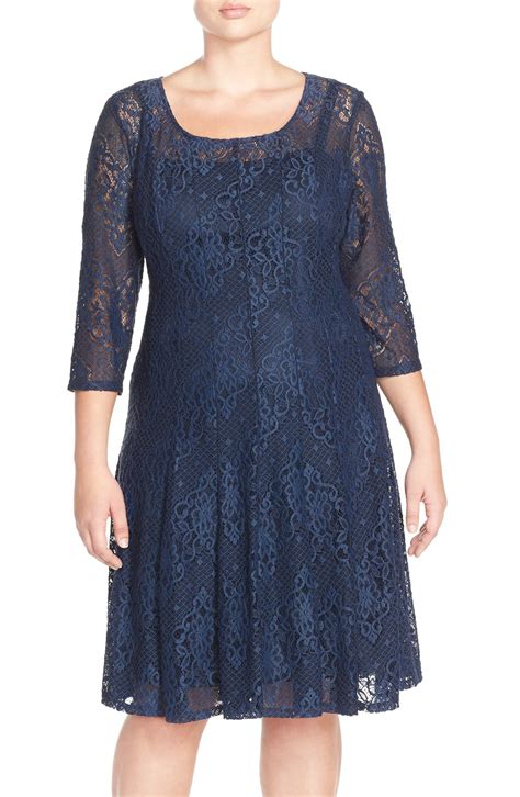 Chetta B Magic Lace Fit And Flare Dress Nordstrom