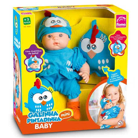 Os melhores brinquedos você encontra aqui nas lojas jc brinquedos! Boneca Galinha Pintadinha Mini Baby Com Travesseiro Roma ...