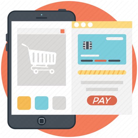 Mcommerce, mobile payment, mobile shopping, online shopping, shopping app icon - Download on ...