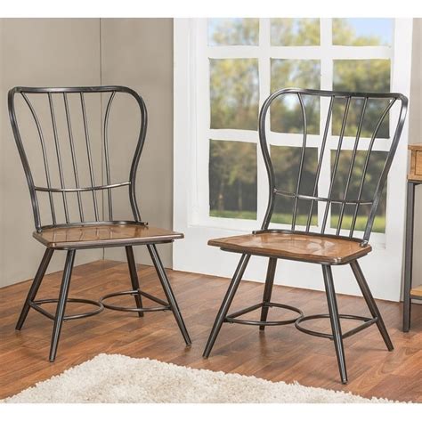 Spend this time at home to refresh your home decor style! Carbon Loft Rudolph Industrial Metal and Wood Dining ...