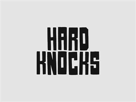 Hard Knocks Font By Max Ayalla On Dribbble