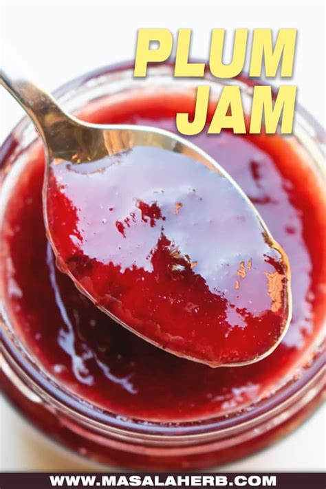 Plum Jam Recipe Without Pectin Masala Herb