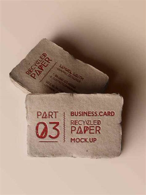 Recycled Paper Business Card Phrgi