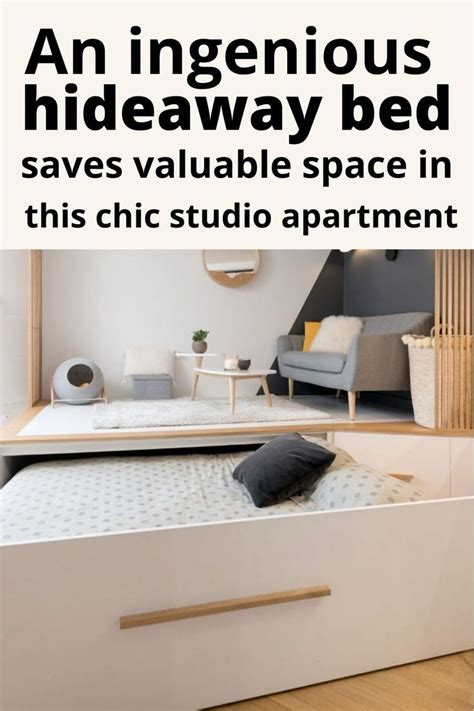 This Space Saving Bed Is Hidden Under The Livingroom Floor Space Saving