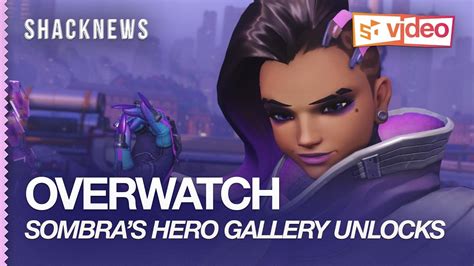 Overwatch Sombras Hero Gallery Unlocks Skins Emotes Victory Poses
