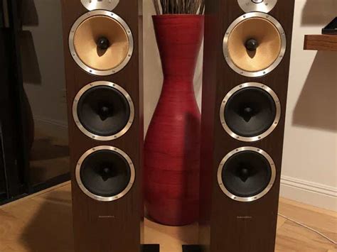 Bowers And Wilkins Cm9 Floor Standing 3 Way Speakers Rare Color Wenge