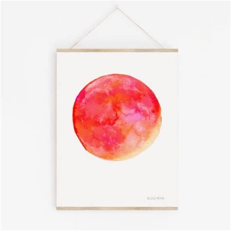 Blood Moon Lunar Eclipse Art Print — Drawn Together Art Collective