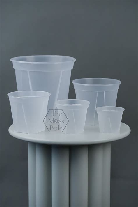 High Quality Clear Pot With Good Drainage 4 11 Inch Large Clear Pot