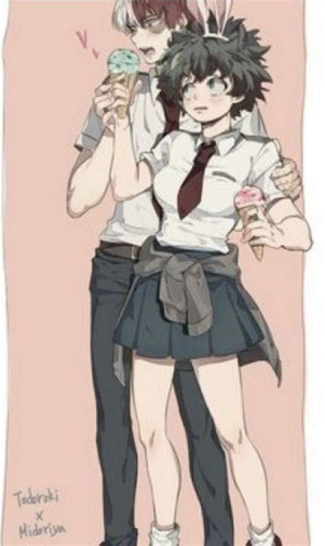 Qurik Change Female Deku X Female Todoroki