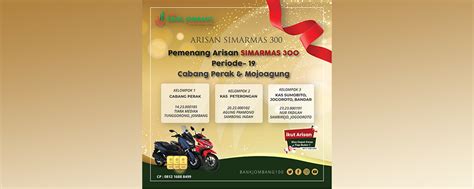 Pada tahun 1989, pt panamas mengubah. Daftar Pemenang Simarmas 300 Periode 19 - PT. BPR Bank ...