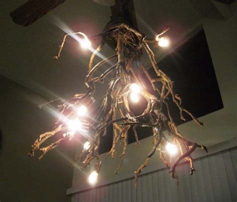 28 Dreamy Diy Lighting Projects Youll Adore Twig Chandelier Diy