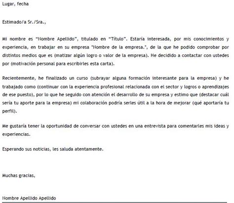 Carta De Presentacion Para Enviar Curriculum Por Email Ejemplos