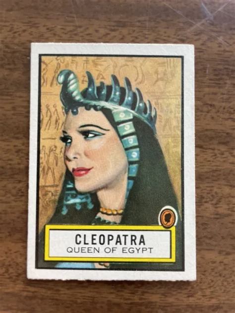 look n see cleopatra famous women trading card 44 topps 1952 15 00 picclick