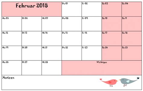 Kann leere notensysteme für notentexte ausdrucken. Kalender Februar 2018 als PDF-Vorlagen - Vorlagen365 ...
