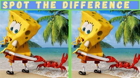 Spongebob Spot The Difference Bet You Cant Find The Difference Only