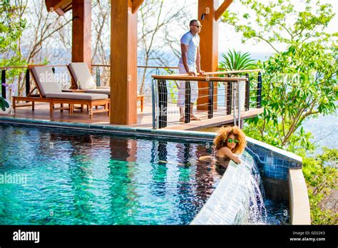 couple enjoying the private villa at the four seasons guanacaste costa rica central america