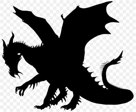 Chinese Dragon Silhouette Clip Art Png 1000x829px Dragon Black And