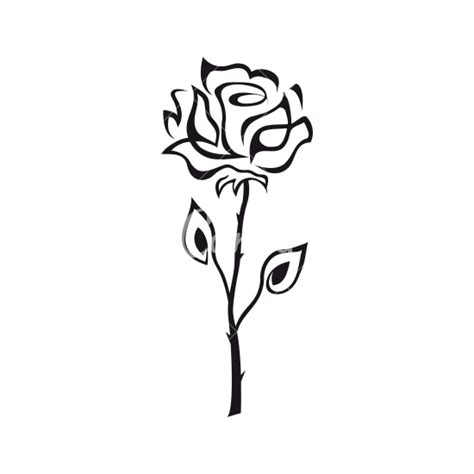 Crmla Outline Rose Clipart Black And White Png