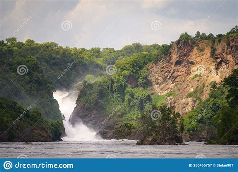 Waterfall In Murchinson Falls National Park Uganda Stock Image Image