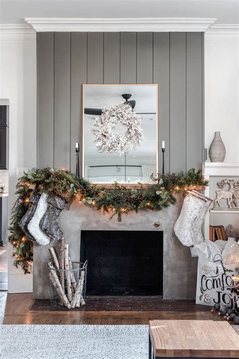 Rustic Luxe Christmas Mantel Decor Ideas Cherished Bliss