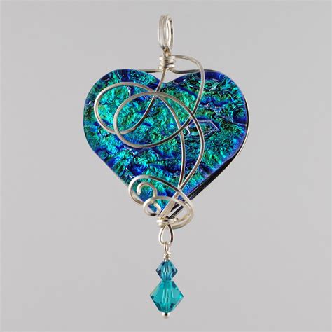 360 Fusion Glass Blog What S New Wire Wrapped Fused Glass Marquis Pendants