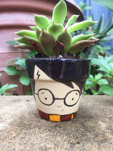 Harry potter and ron weasley crash into it with a car, and. Harry Potter mini plant pot | Mini plant pots, Plants, Pot