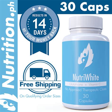 NutriWhite Glutathione Capsules + Vitamin C (30 Cap) | #1 ...
