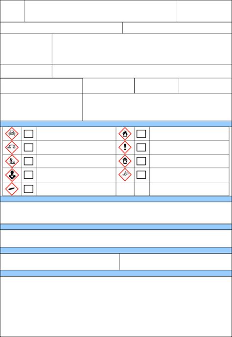 Coshh Risk Assessment Form In Word And Pdf Formats
