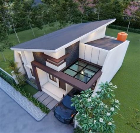 25 Desain Rumah Atap Miring Satu Sisi Yang Menarik Desain Id