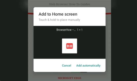 How To Add To Home Screen Shortcut With Chrome Android