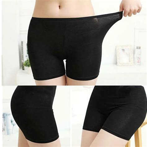 summer women safety shorts pants seamless thin ice silk high waist panties seamless anti emptied
