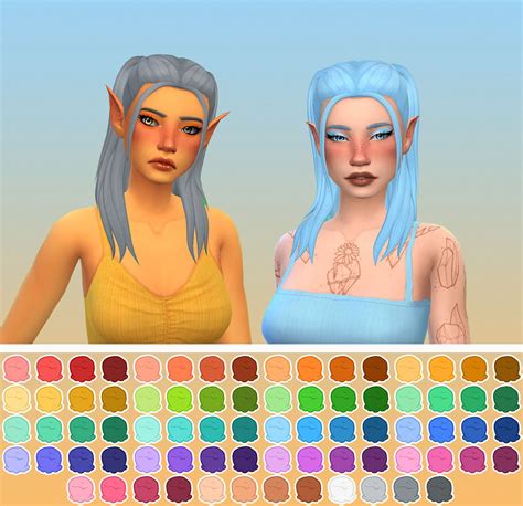 Evoxyr‘s Sawyer Hair Recolored In Noodles Sorbet Remix Mesh Is Not