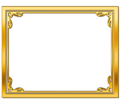 Golden Border Png Picture Png All Images And Photos Finder