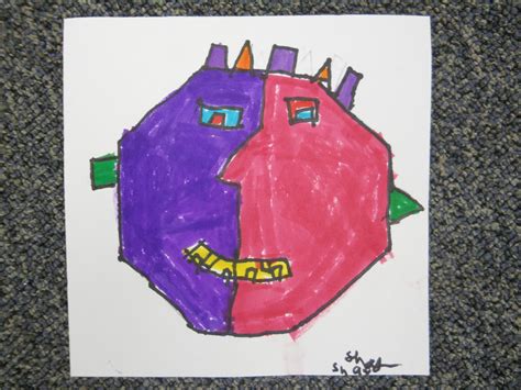 Mrs Ts First Grade Class Picasso Shape Faces