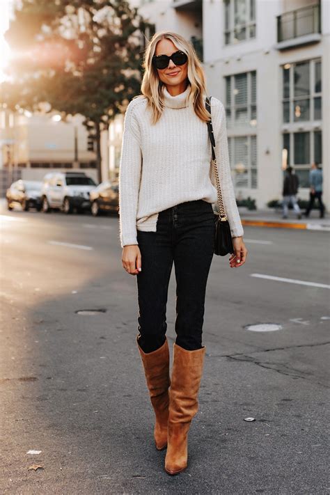 Sweater Dress Outfit With Boots Dress Two